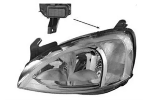 Koplamp links-