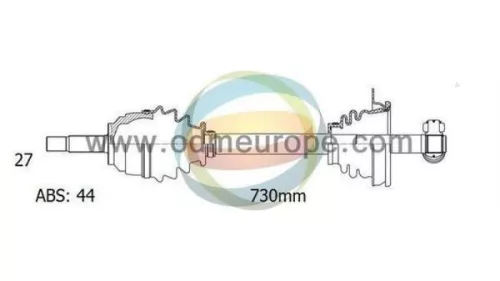 Aandrijfas links-voor Renault 18291451