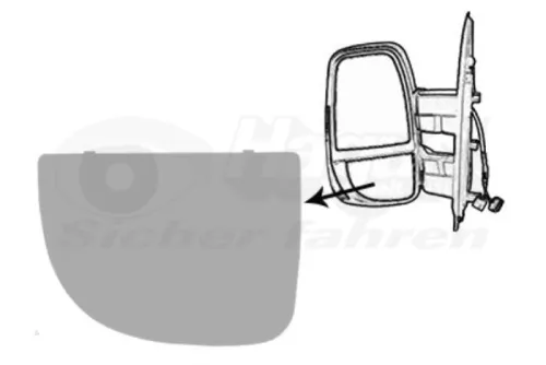 Spiegelglas links-