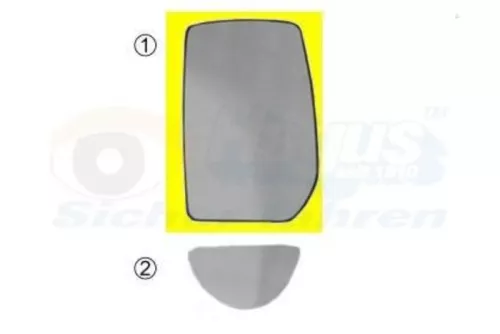 Spiegelglas links-