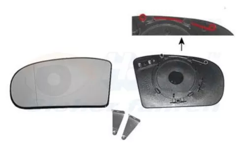 Spiegelglas links-