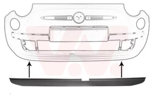 Spoiler voorbumper- (21701524)