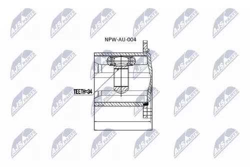 Homokineet reparatie set, aandrijfas