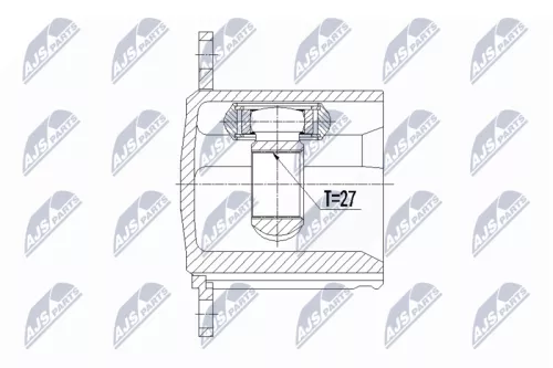 Homokineet reparatie set, aandrijfas
