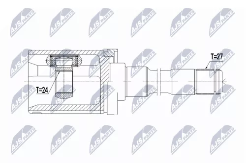 Homokineet reparatie set, aandrijfas