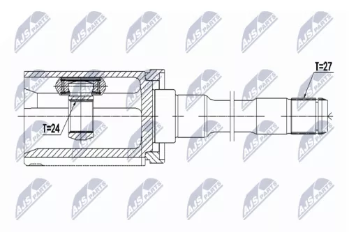 Homokineet reparatie set, aandrijfas