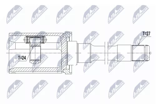 Homokineet reparatie set, aandrijfas