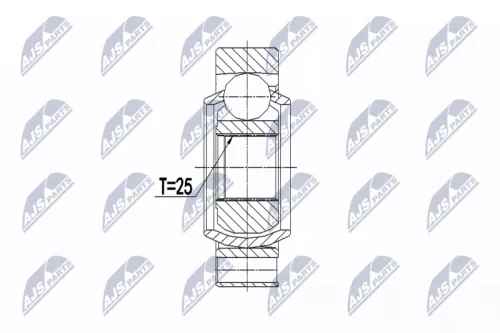 Homokineet reparatie set, aandrijfas