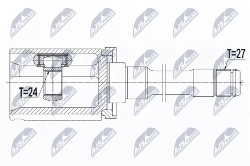Homokineet reparatie set, aandrijfas