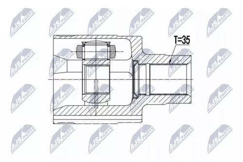 Homokineet reparatie set, aandrijfas