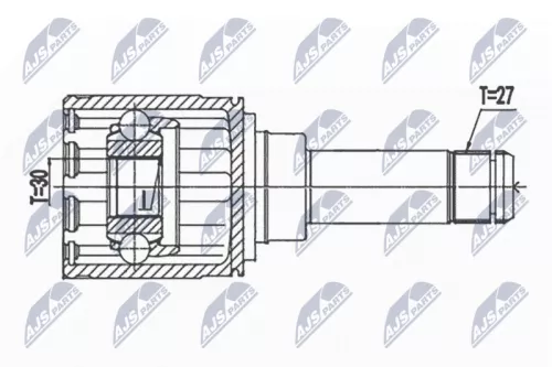 Homokineet reparatie set, aandrijfas