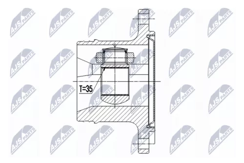 Homokineet reparatie set, aandrijfas