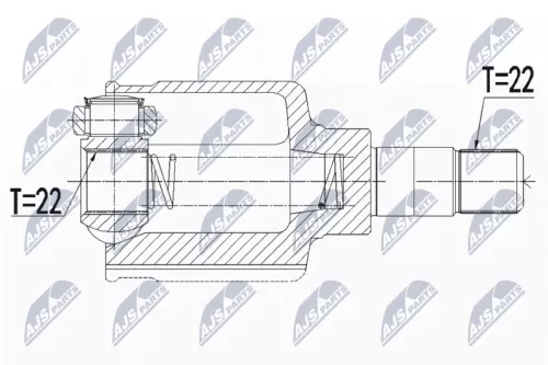 Homokineet reparatie set, aandrijfas