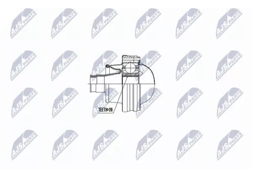 Homokineet reparatie set, aandrijfas