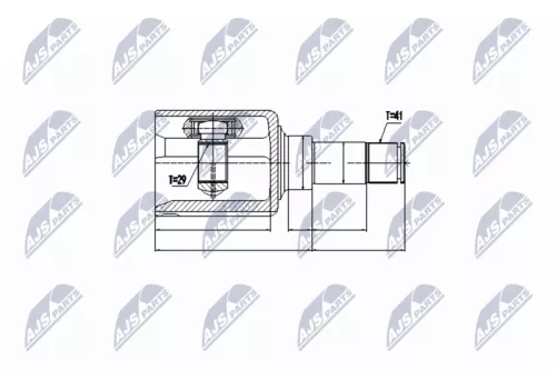 Homokineet reparatie set, aandrijfas