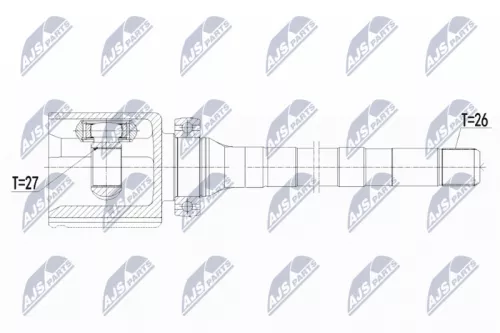 Homokineet reparatie set, aandrijfas