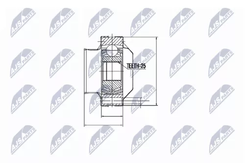 Homokineet reparatie set, aandrijfas