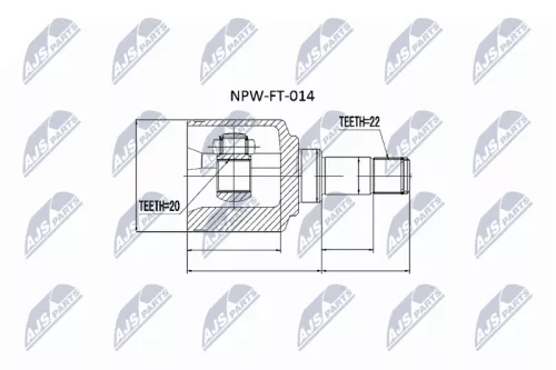 Homokineet reparatie set, aandrijfas