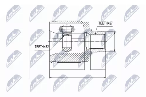 Homokineet reparatie set, aandrijfas