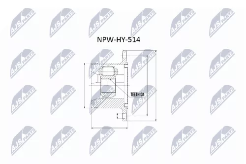 Homokineet reparatie set, aandrijfas