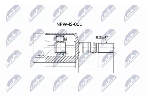 Homokineet reparatie set, aandrijfas