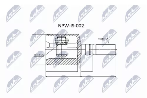 Homokineet reparatie set, aandrijfas