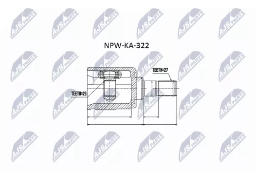 Homokineet reparatie set, aandrijfas