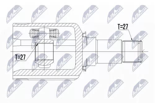 Homokineet reparatie set, aandrijfas