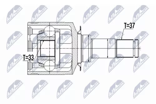 Homokineet reparatie set, aandrijfas