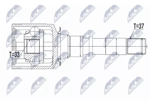 Homokineet reparatie set, aandrijfas