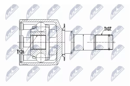 Homokineet reparatie set, aandrijfas