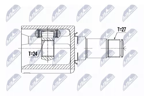 Homokineet reparatie set, aandrijfas