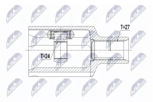 Homokineet reparatie set, aandrijfas