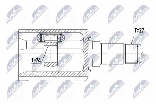 Homokineet reparatie set, aandrijfas