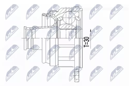 Homokineet reparatie set, aandrijfas