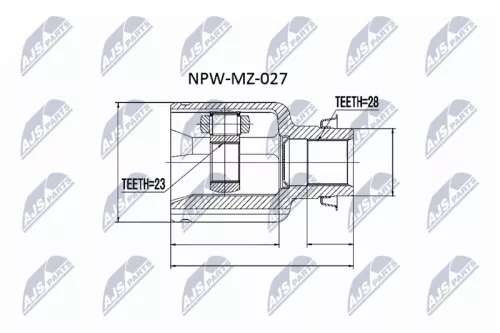 Homokineet reparatie set, aandrijfas