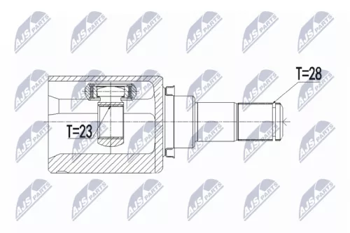 Homokineet reparatie set, aandrijfas