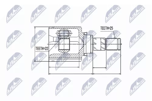 Homokineet reparatie set, aandrijfas