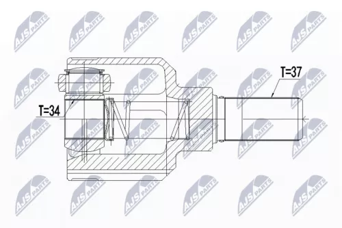Homokineet reparatie set, aandrijfas