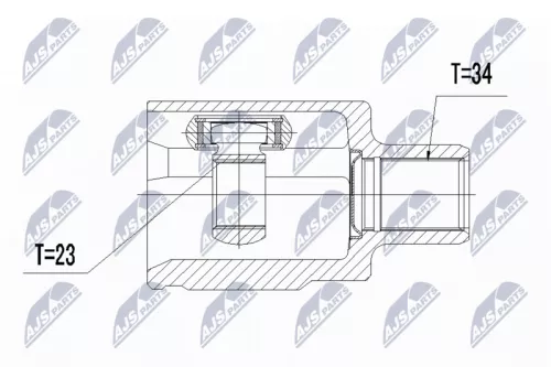 Homokineet reparatie set, aandrijfas