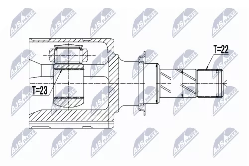 Homokineet reparatie set, aandrijfas