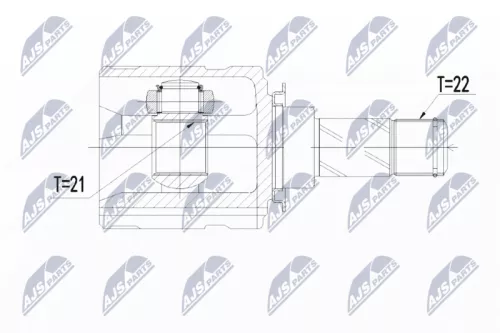 Homokineet reparatie set, aandrijfas