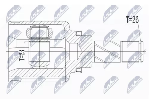 Homokineet reparatie set, aandrijfas