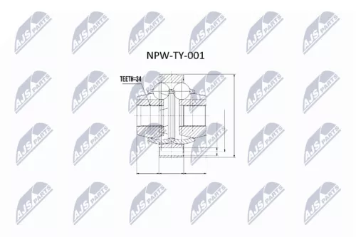 Homokineet reparatie set, aandrijfas
