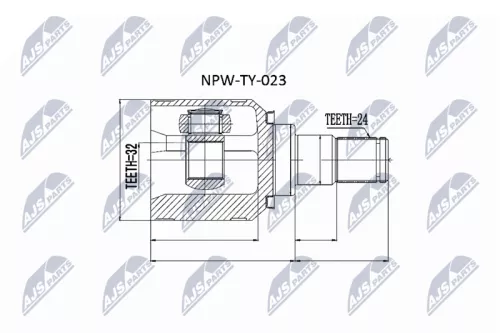 Homokineet reparatie set, aandrijfas