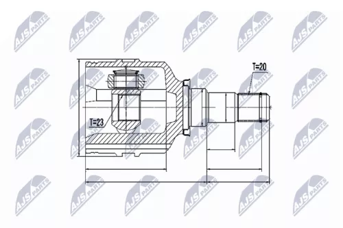 Homokineet reparatie set, aandrijfas