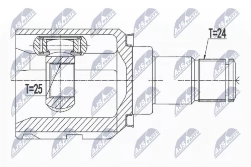 Homokineet reparatie set, aandrijfas