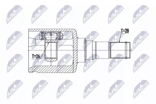 Homokineet reparatie set, aandrijfas