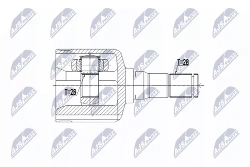 Homokineet reparatie set, aandrijfas