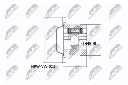 Homokineet reparatie set, aandrijfas